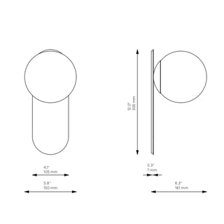 Adrion Medium Wall Light By Schwung