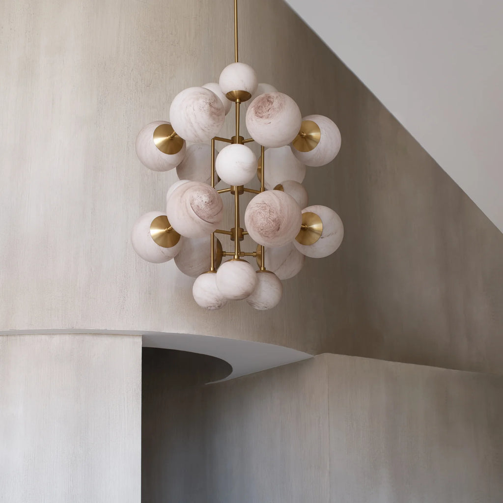 Glow Chandelier Schwung by Ruby Watts – Elegant Modern Lighting