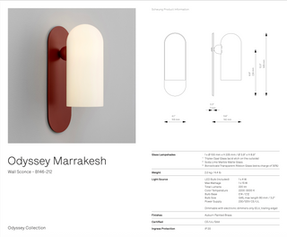 Odyssey Marrakesh Wall Light By Schwung