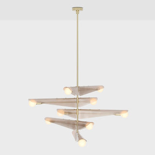 Sycamore Chandelier 5 Tiers in Dusk Pink