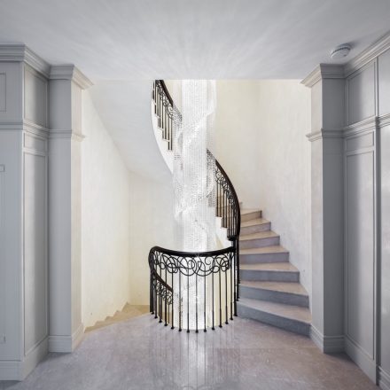 How To Light a Stairwell: Linear Pendants, Chandeliers and Wall Lights