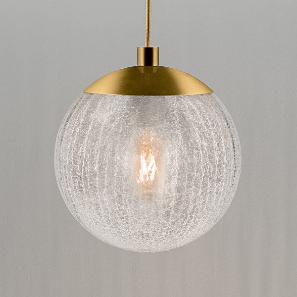 crackle pendant light